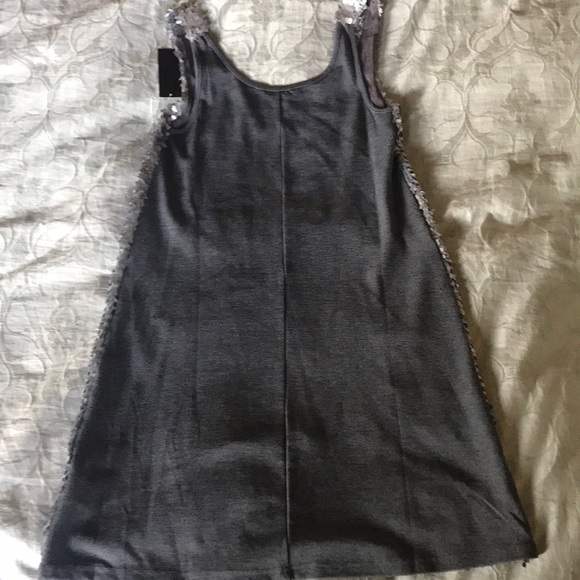 NWT Tinley Road Silver Sequined Mini Dress, size M - Picture 4 of 6